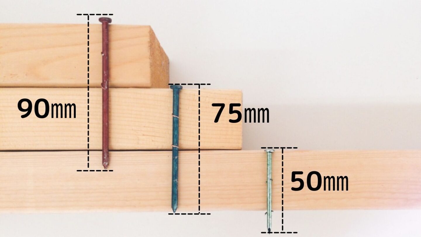 ２X4工法で使われる釘について
