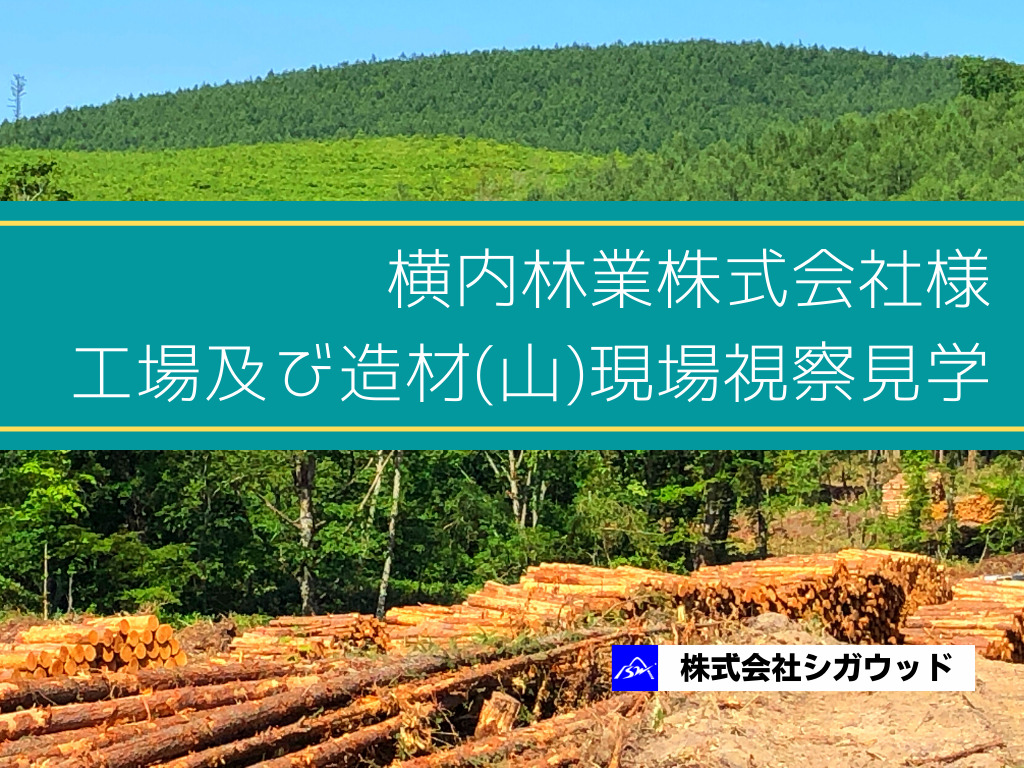 横内林業株式会社様工場及び造材(山)現場視察見学(北海道)